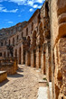 Roman amphitheater in the city of El Jem - Tunisia, Africa