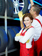 Apprentice for car mechanic is proud of her trainee position