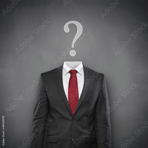 Photo: Question Mark with Suit Question Mark with Suit