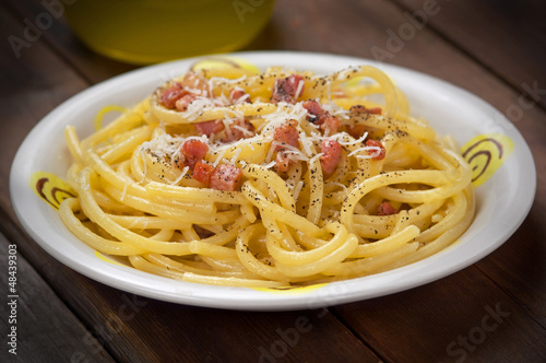 Photo: Bucatini alla Carbonara Bucatini alla Carbonara