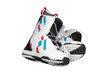 Snowboard boots isolated on white with clipping path.