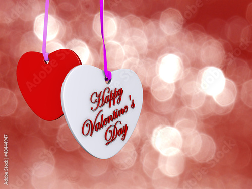 Illustration: Valentine's Hanging Hearts Image Valentine's Hanging Hearts Image