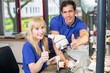 Dental technicians showing thumbs up