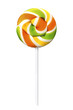 Colorful lollipop stick, Spiral lollypop, Realistic photo image