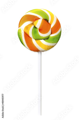 Photo: Colorful lollipop stick, Spiral lollypop, Realistic photo image Colorful lollipop stick, Spiral lollypop, Realistic photo image