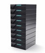 Rack of Modern Servers