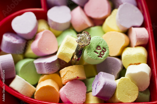 Photo: Canversation Heart candies Canversation Heart candies