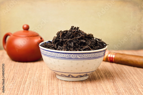 Photo: Chinese tea leaves Chinese tea leaves