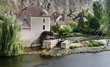 Mill on a river in Rural France