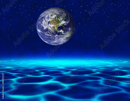 Illustration: 水と地球 水と地球