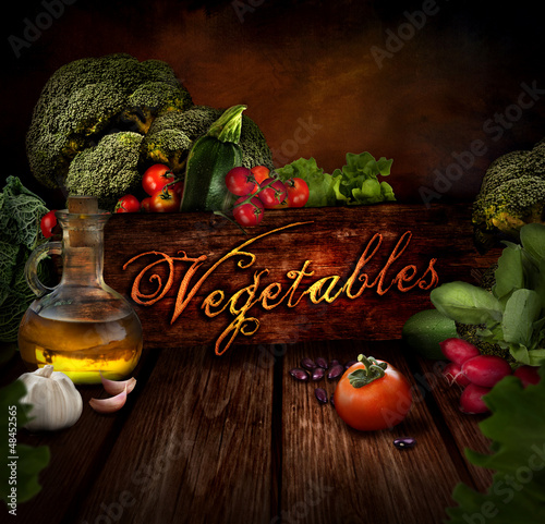 Photo: Food design - Fresh vegetables Food design - Fresh vegetables