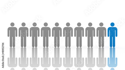 Illustration: 3d illustration of leadership 3d illustration of leadership