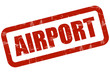 Illustration: Grunge Stempel rot AIRPORT Grunge Stempel rot AIRPORT