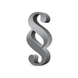 Paragraph – 3D Paragraphenzeichen