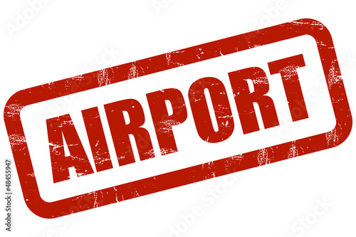 Illustration: Grunge Stempel rot AIRPORT Grunge Stempel rot AIRPORT