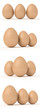 3 Eier - 4 Varianten