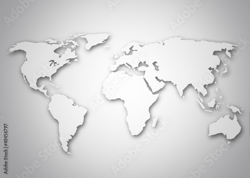 Illustration: Image of a stylized world map Image of a stylized world map