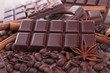 chocolate bar and spices