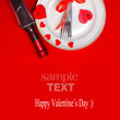 setting valentine's table