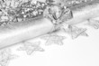Tischdekoration in Silber