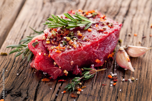 Photo: Beef steak. Beef steak.