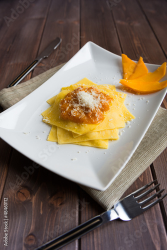 Photo: Pasta with pumpkin Pasta with pumpkin