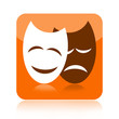 Theatrical masks icon