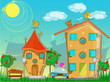 cartoon street