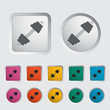 Dumbbell icon.