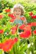 Child In Flowery Garden Child In Flowery Garden