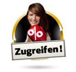 zugreifen button