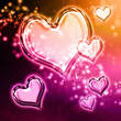 Illustration: Hearts background Hearts background