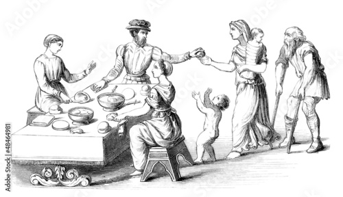 Illustration: Charity - 16th century Charity - 16th century