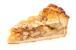 Ein einzelnes Stück Apfelkuchen