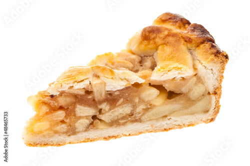 Photo: Ein einzelnes Stück Apfelkuchen Ein einzelnes Stück Apfelkuchen