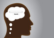 Thinking about browser window. Search concept