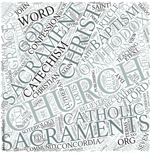 Vector: Sacrament Disciplines Concept Sacrament Disciplines Concept