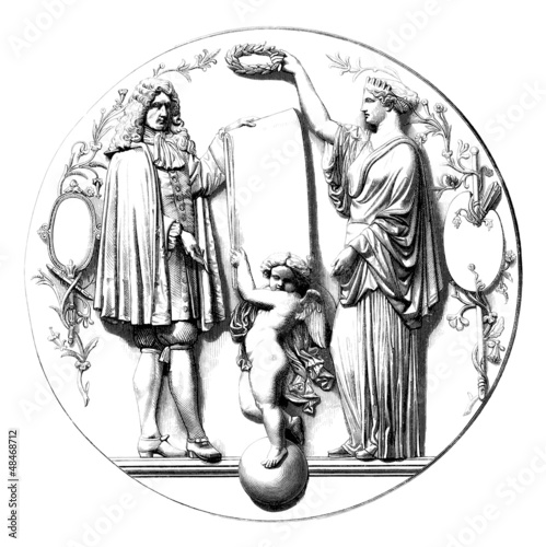 Illustration: Allegory : Glory - 17th century Allegory : Glory - 17th century