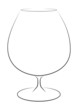 Illustration Weinglas, Illustration of wine glass