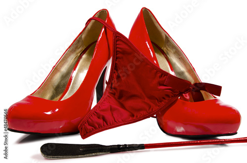 Photo: G-string and high heels G-string and high heels