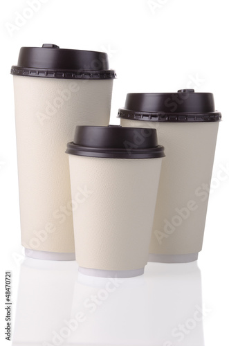 Photo: Disposable coffee cups Disposable coffee cups