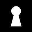Key hole background vector. Easily put your own photo behind the