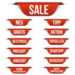 Ecken Slogans - Reduziert - Sale- Angebot - Aktion