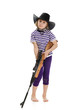 Photo: Girl cowboy in a black hat Girl cowboy in a black hat