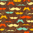 Mustache seamless pattern