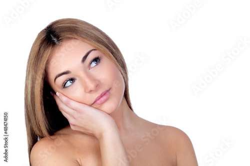 Photo: Portrait of beautiful female model Portrait of beautiful female model