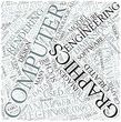 Computer graphics Disciplines Concept