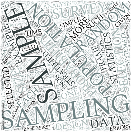 Vector: Statistical sampling Disciplines Concept Statistical sampling Disciplines Concept