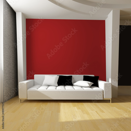 Illustration: white sofa white sofa