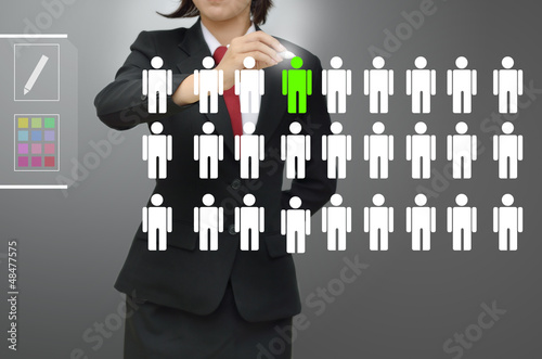 Photo: Choosing the talented person for hiring in magnifying Choosing the talented person for hiring in magnifying